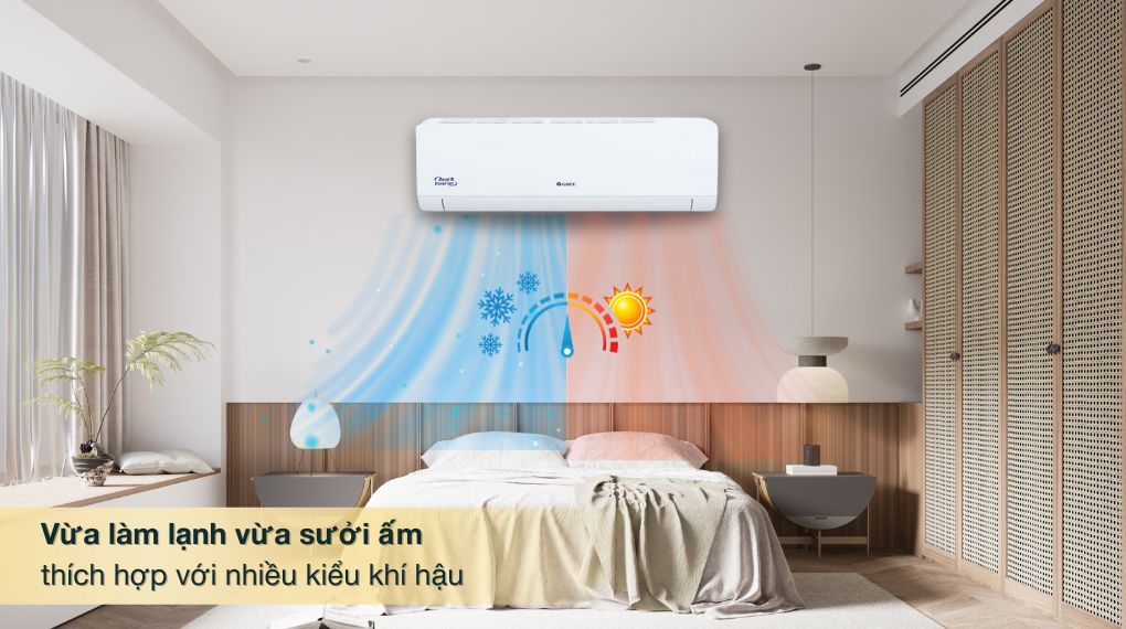 Điều hòa Gree 18000 2 chiều có sưởi ấm